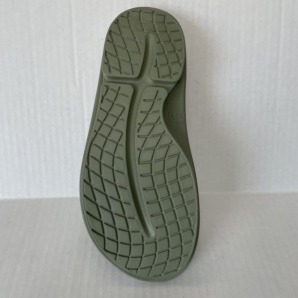 OOfos Ooahh Limited Unisex Fractal Green Post Running Recovery Sandals M 10 W 12 - Picture 5 of 6